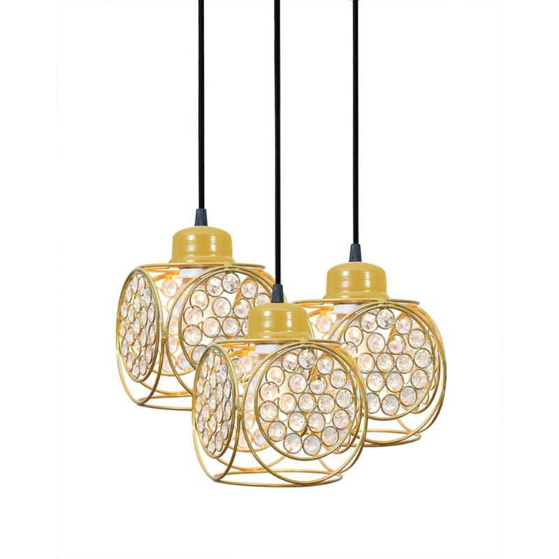 Buy Capri Cluster Pendant Lamp - Gold Ceiling Lamp from Vaaree