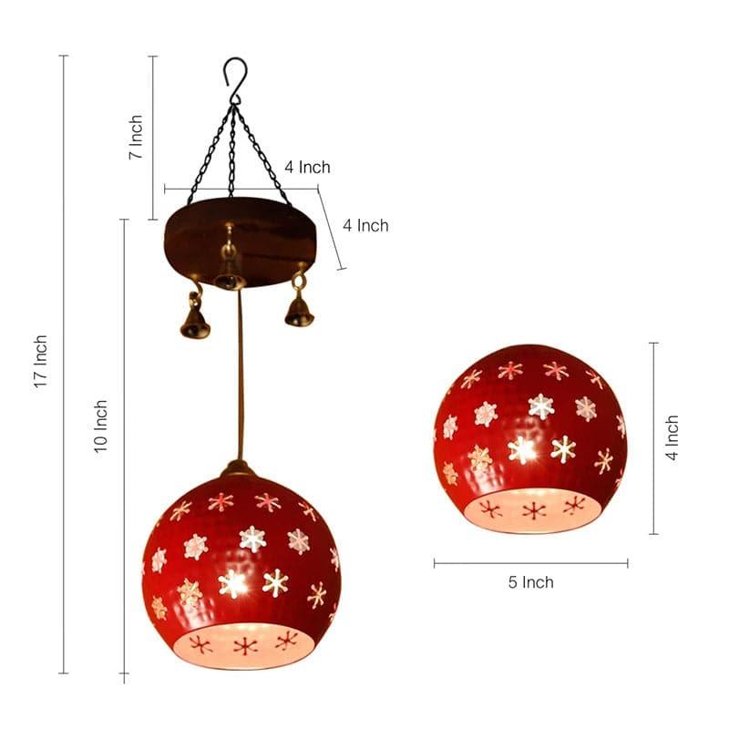 Ceiling Lamp - Dome Drova Ceiling Lamp - Red