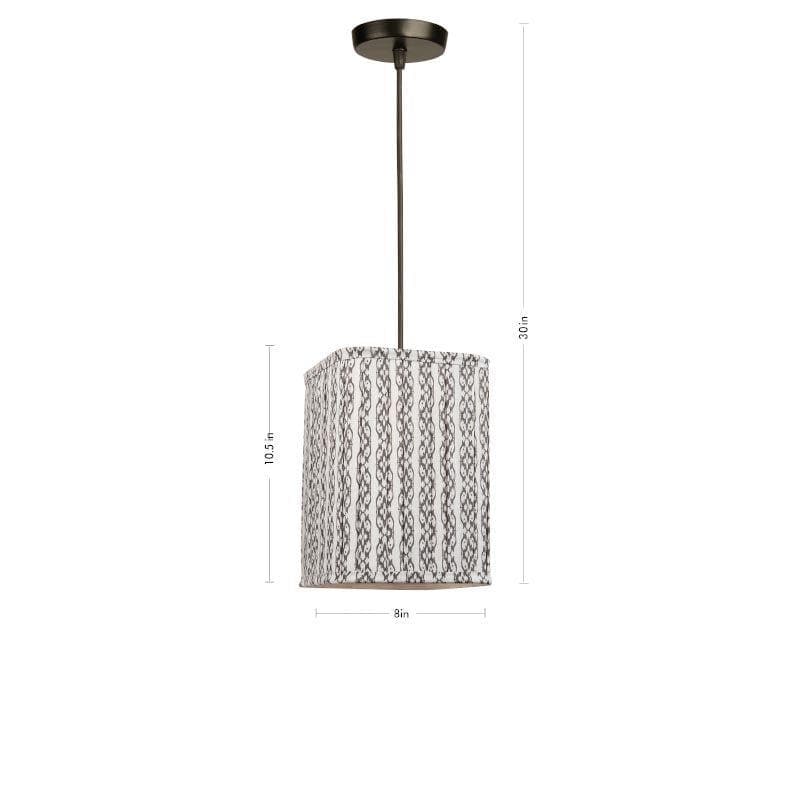 Ceiling Lamp - Ethnix Pleated Ceiling Lamp - Grey