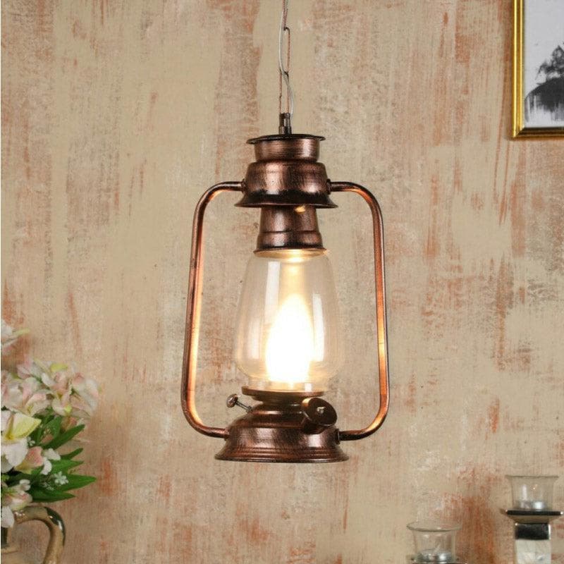 Buy Faris Lantern Lamp - Gold Ceiling Lamp from Vaaree