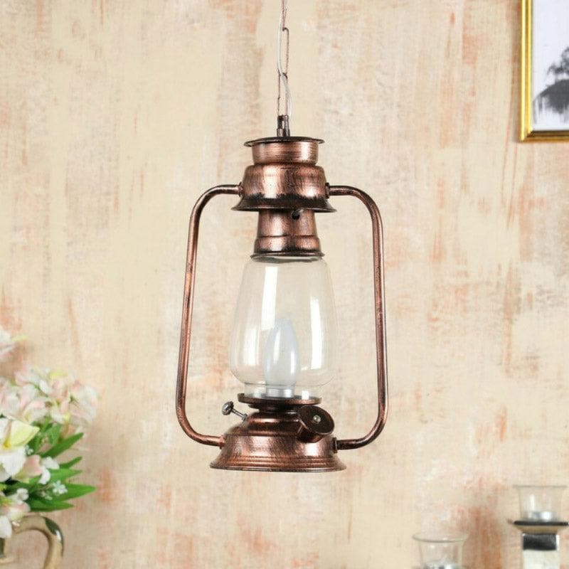 Buy Faris Lantern Lamp - Gold Ceiling Lamp from Vaaree