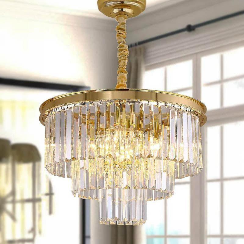 Buy Gold Coraline Chandelier Ceiling Lamp from Vaaree