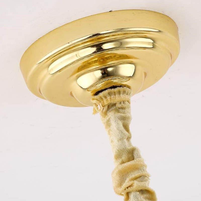 Buy Gold Coraline Chandelier Ceiling Lamp from Vaaree