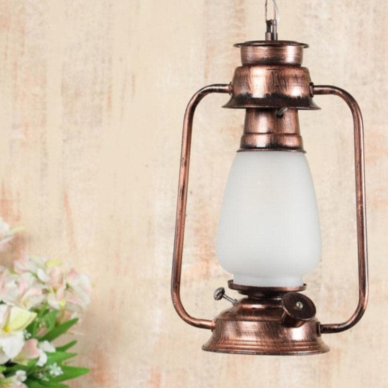 Ceiling Lamp - Grio Glam Lantern Lamp - Antique Gold