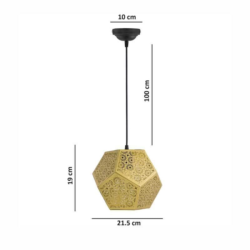 Ceiling Lamp - Hexagon Jaalidar Pendant Lamp