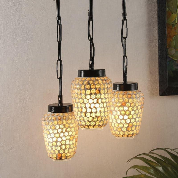 Buy Honey Comb Gleam Cluster Ceiling Lamp Ceiling Lamp from Vaaree