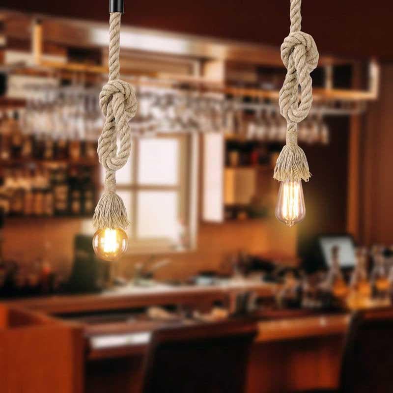 Ceiling Lamp - Knotty Rope Ceiling Lamp - Set Of Two