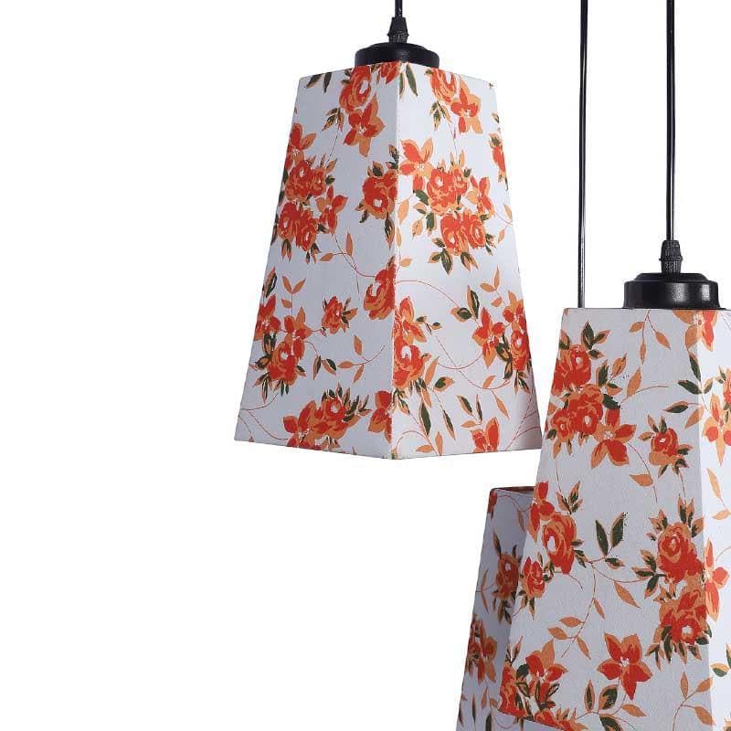 Buy Orange Fleur Cluster Ceiling Lamp Ceiling Lamp from Vaaree