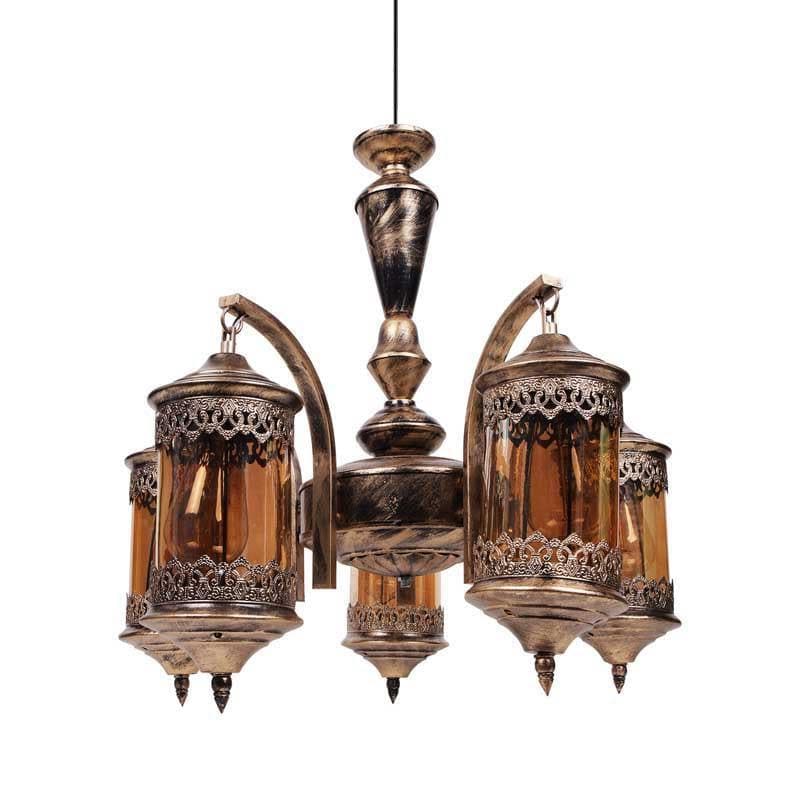 Buy Ornate Farola Chandelier - Five Lights Ceiling Lamp from Vaaree