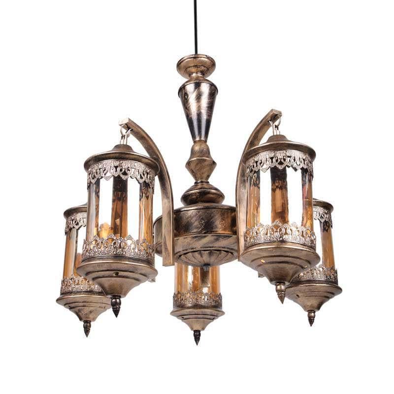 Buy Ornate Farola Chandelier - Five Lights Ceiling Lamp from Vaaree