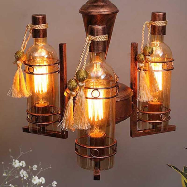 Buy Rustic Bottle Chandelier Ceiling Lamp from Vaaree