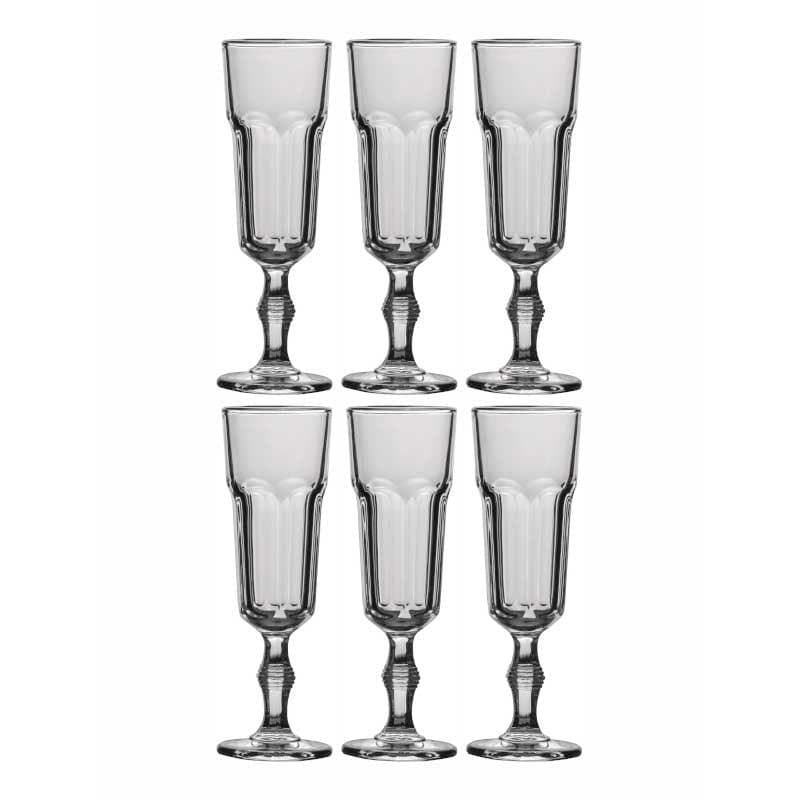 Buy Bermo Champagne Glass (160 ML) - Set Of Six Wine & Champagne Glasses from Vaaree