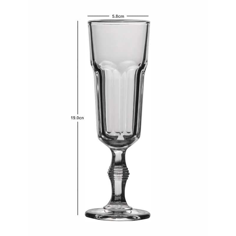 Buy Bermo Champagne Glass (160 ML) - Set Of Six Wine & Champagne Glasses from Vaaree