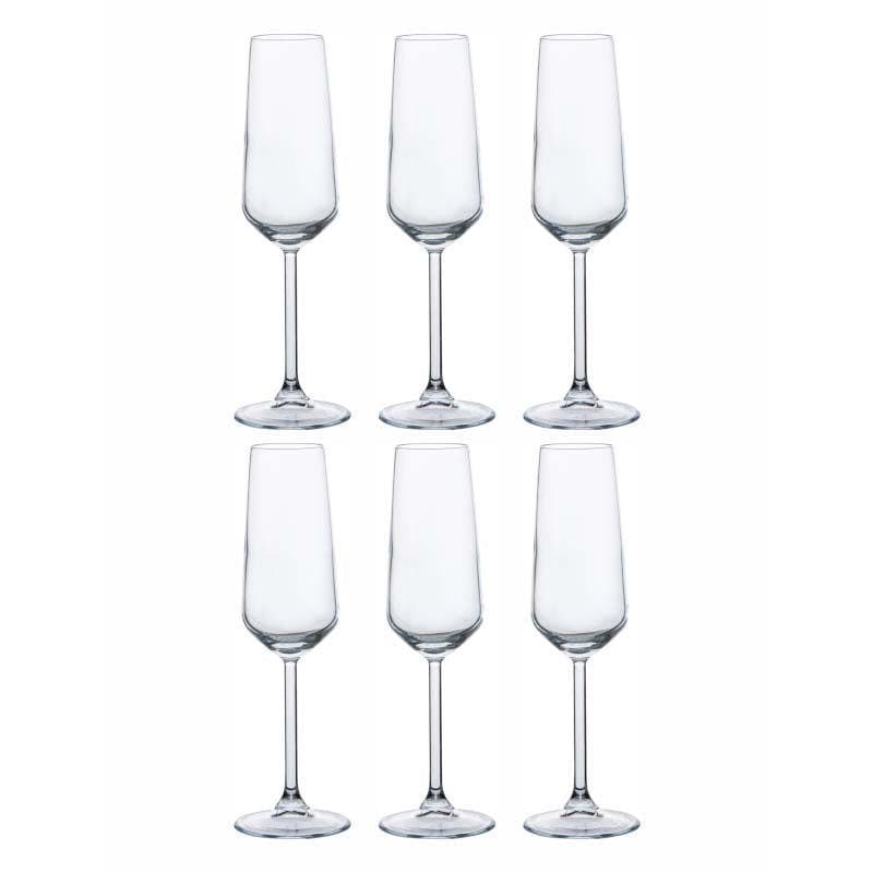 Wine & Champagne Glasses - Champiegne Glass (195 ML) - Set Of Six