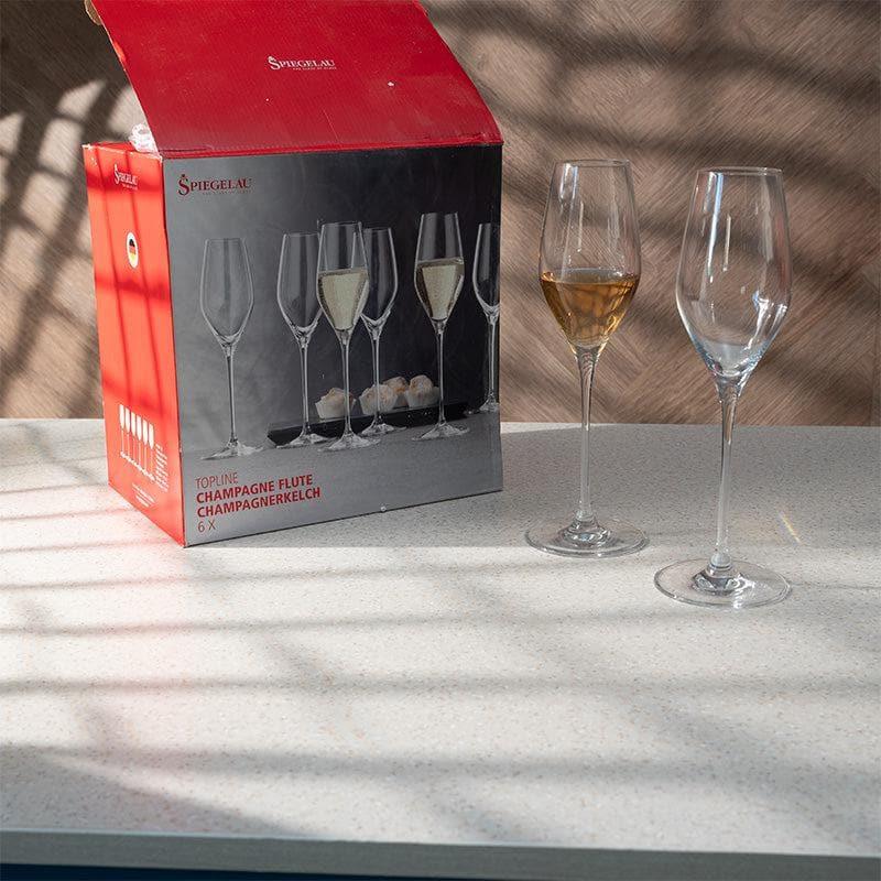 Buy Champagne Glass - Izumi Champagne Flute (300 ML) - Set Of Six at Vaaree online