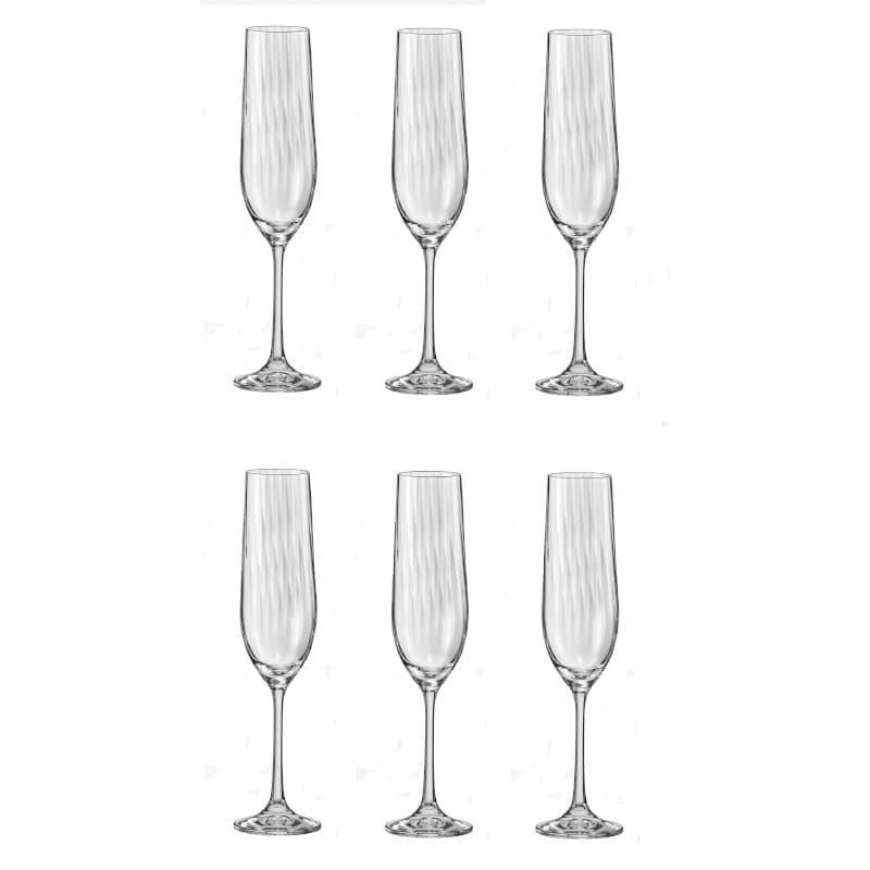 Buy Jade Champagne Flute Glass (190 ML) - Set Of Six Wine & Champagne Glasses from Vaaree