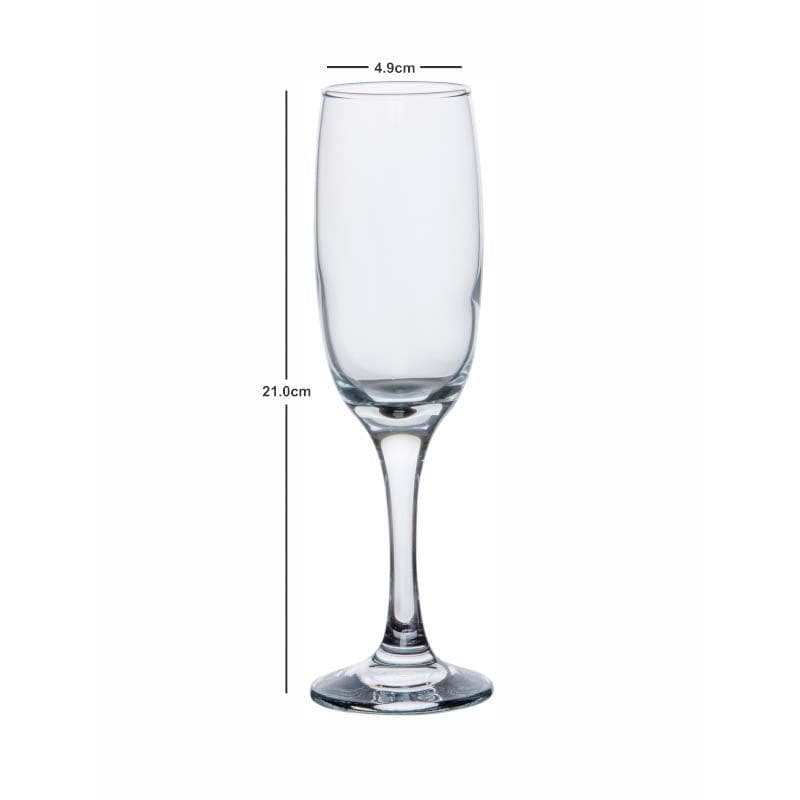 Wine & Champagne Glasses - Simera Glass (210 ML) - Set Of Six