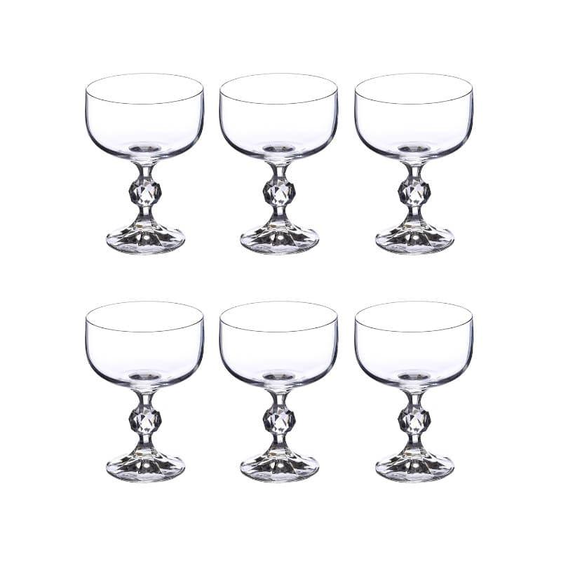 Buy Stella Crystal Champagne Glasses (200 ML) - Set Of Six Wine & Champagne Glasses from Vaaree