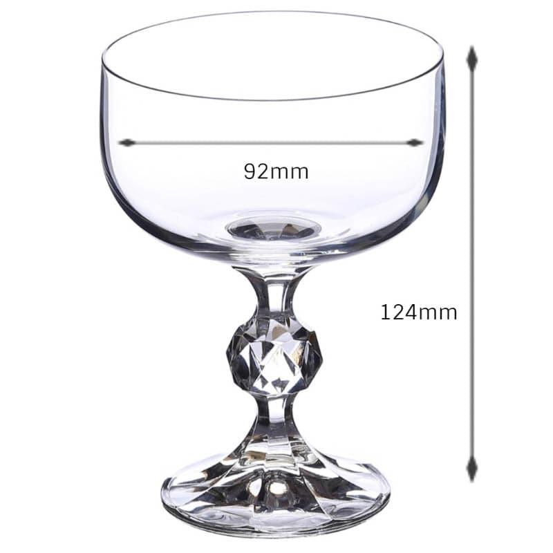 Buy Champagne Glass - Stella Crystal Champagne Glasses (200 ML) - Set Of Six at Vaaree online