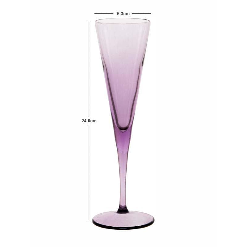 Buy Twig Drop Purple Tumbler (150 ML) - Set Of Six Wine & Champagne Glasses from Vaaree