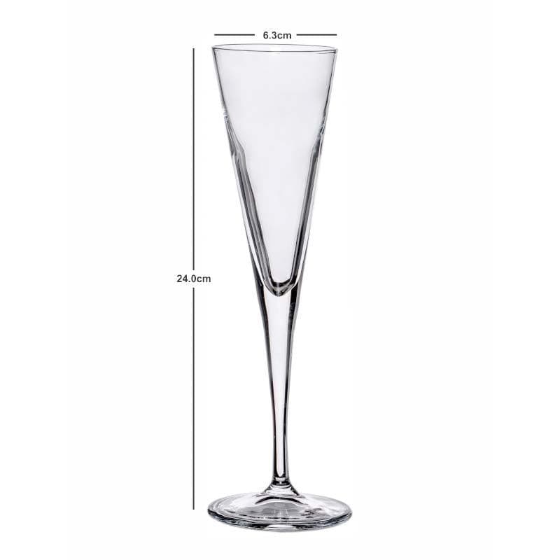 Wine & Champagne Glasses - Twig Drop Tumbler (150 ML) - Set Of Six