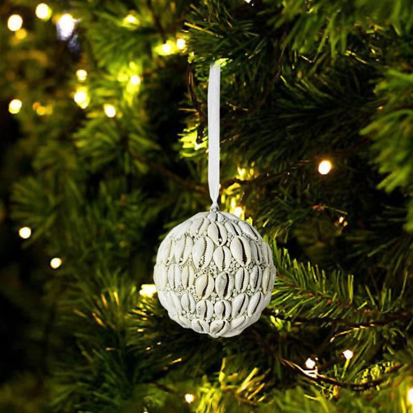 Buy Festive Flourish Christmas Baubles - Set Of Six Christmas Ornaments from Vaaree