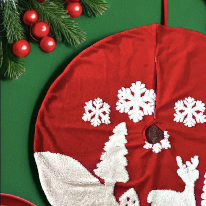 Buy Frosty Fiesta Christmas Tree Skirt Christmas Ornaments from Vaaree