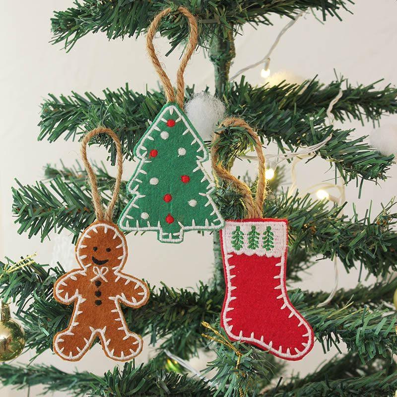 Buy Christmas Ornament - Set Of Three Christmas Ornaments from Vaaree