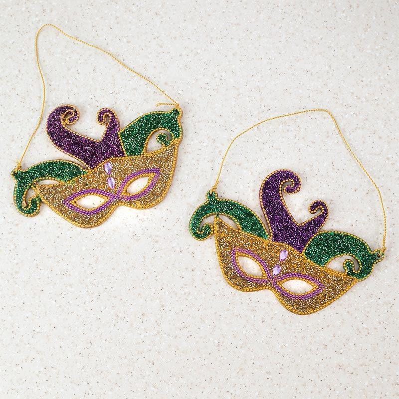 Buy Masquerade Times Christmas Ornaments - Set Of Two Christmas Ornaments from Vaaree