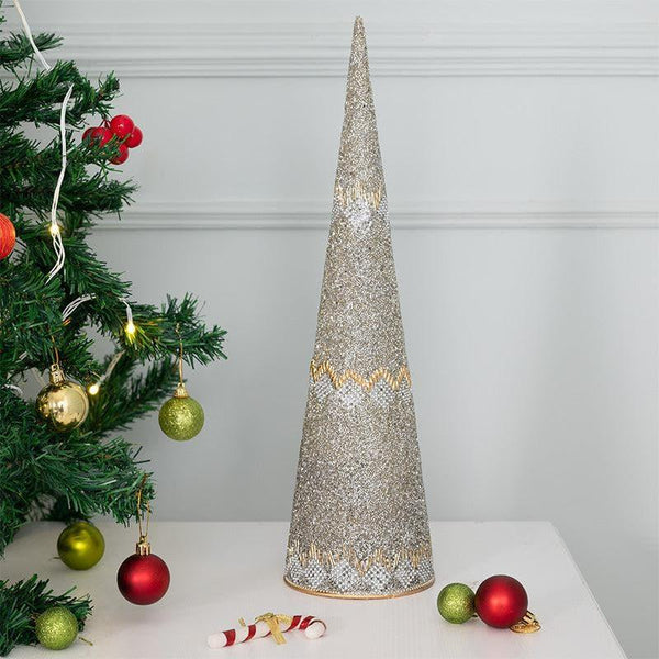 Christmas Ornaments - Merrily Christmas Cone