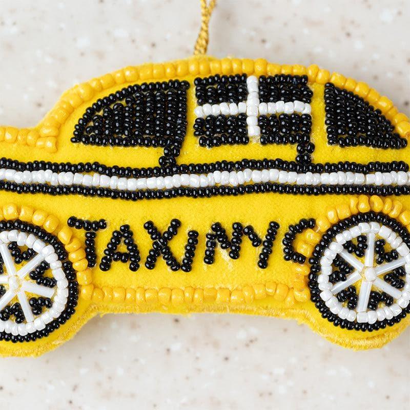 Buy New York Taxi Christmas Ornament - Set Of Three Christmas Ornaments from Vaaree