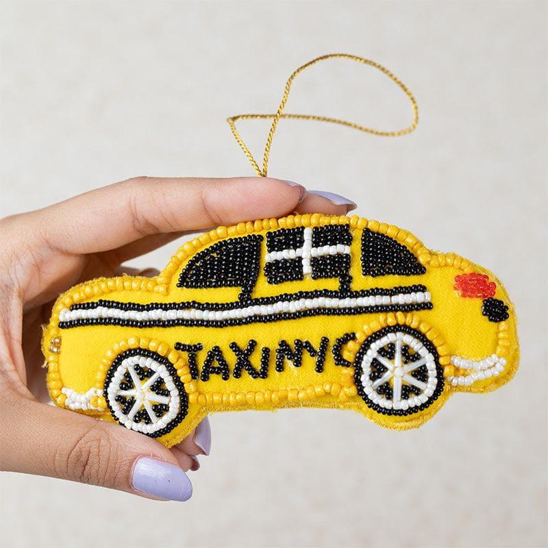 Buy New York Taxi Christmas Ornament - Set Of Three Christmas Ornaments from Vaaree