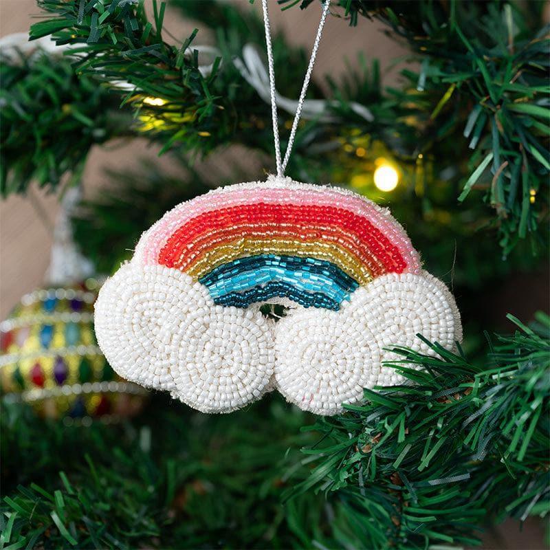 Buy Rainbow Rush Christmas Ornament - Set Of Three Christmas Ornaments from Vaaree