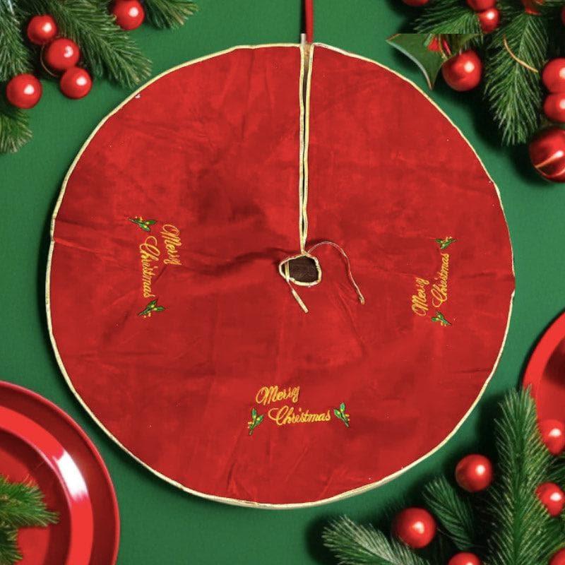 Buy Red Roots Christmans Tree Skirt Christmas Ornaments from Vaaree