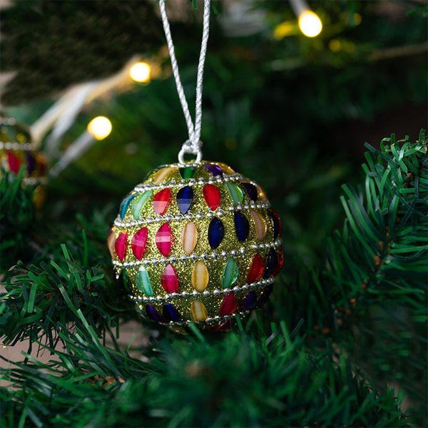 Christmas Ornaments - Vivid Joy Christmas Baubles - Set Of Six
