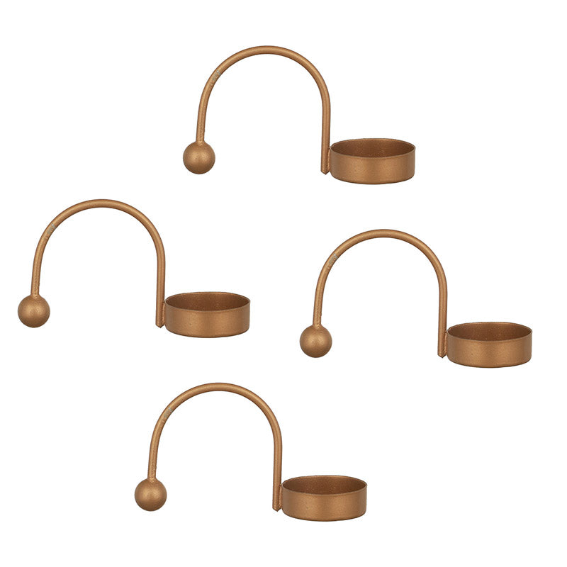 Buy Zuria Tealight Candle Holder (Gold) - Set of Four Tea Light Candle Holders from Vaaree