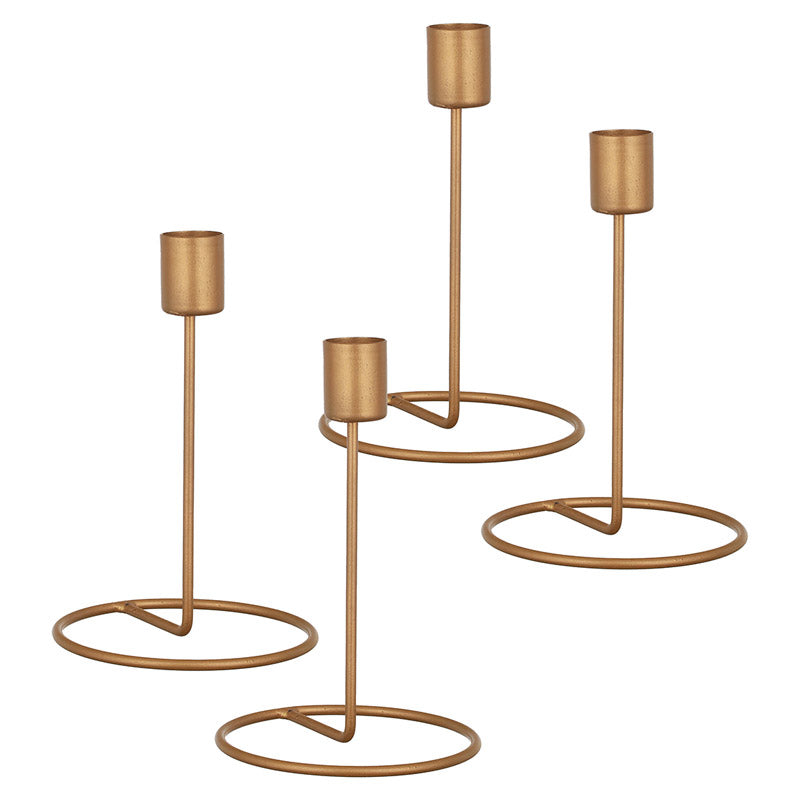 Buy Baia Tealight Candle Holder (Gold) - Set of Four Tea Light Candle Holders from Vaaree