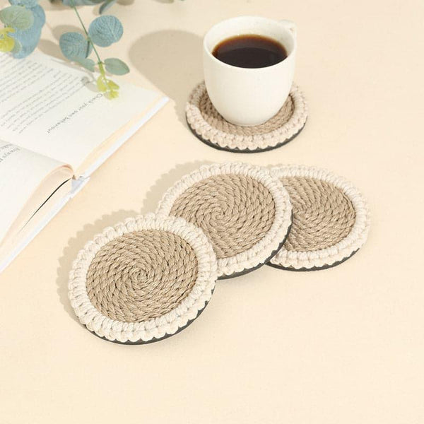 Coaster - Adara Jute Coaster - Set Of Four