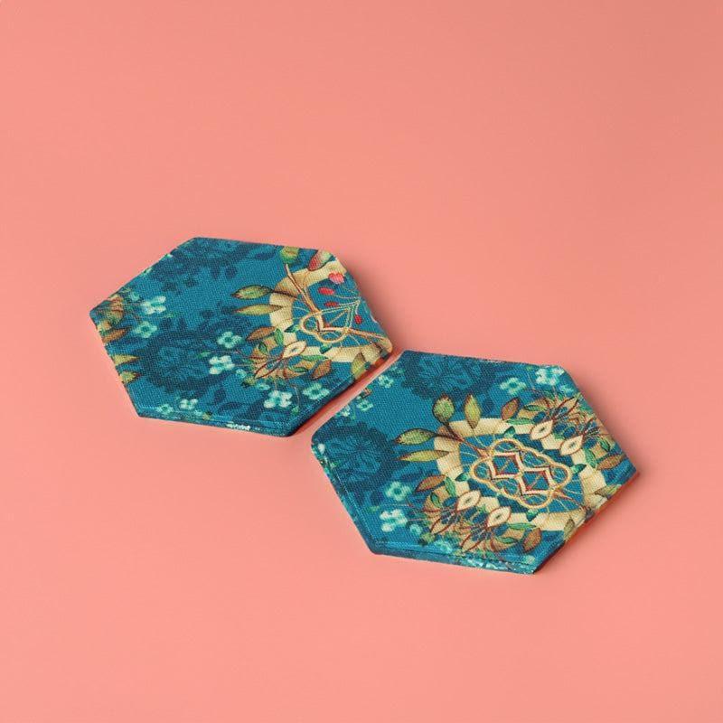 Coaster - Alara Hexa Canvas Coaster - Set Of Two