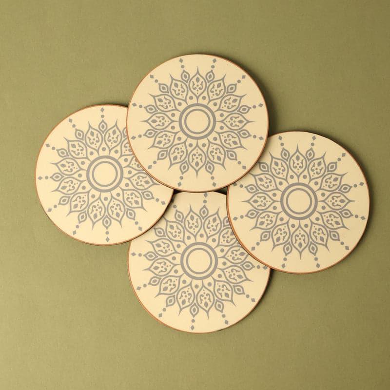 Buy Ambala Floral Coster - Set Of Four Coasters from Vaaree