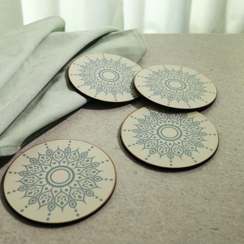 Buy Ambala Floral Coster - Set Of Four Coasters from Vaaree