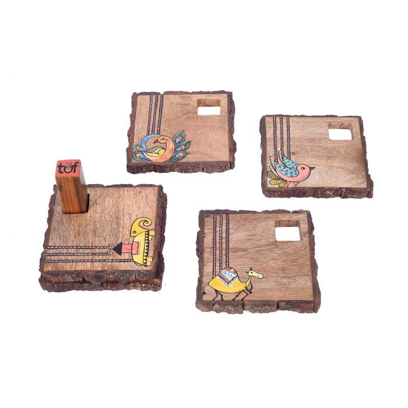 Buy Bandhera Parade Coaster - Set Of Four Coasters from Vaaree