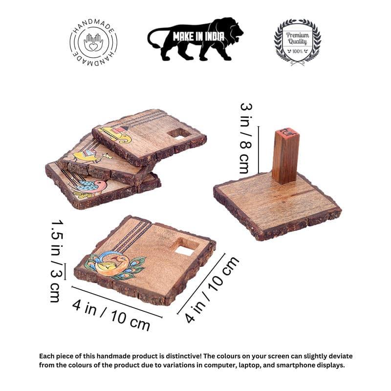 Buy Bandhera Parade Coaster - Set Of Four Coasters from Vaaree