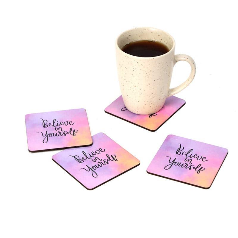 Coaster - Believe In Yourself Coaster - Set Of Four