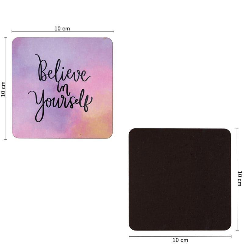 Coaster - Believe In Yourself Coaster - Set Of Four