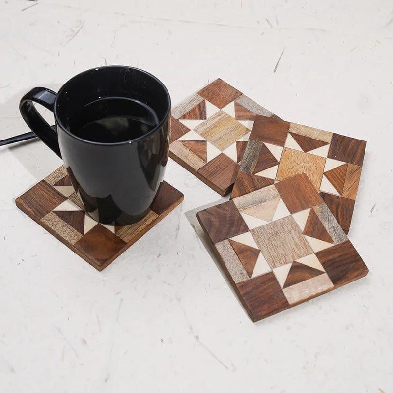 Buy Boho Abstract Coaster - Set Of Four Coasters from Vaaree