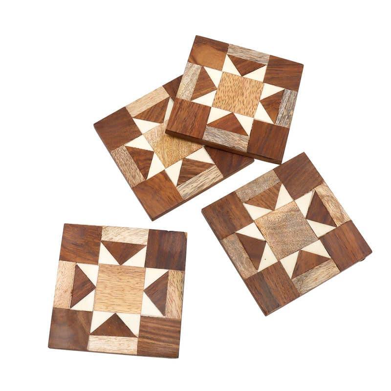 Buy Boho Abstract Coaster - Set Of Four Coasters from Vaaree