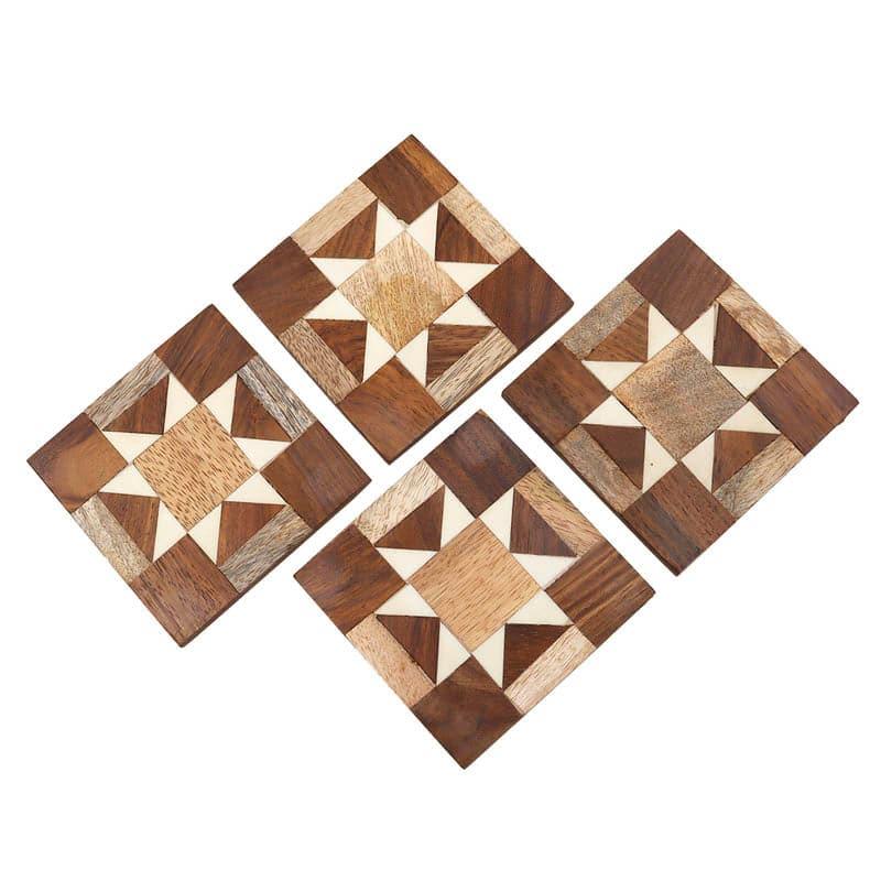 Buy Boho Abstract Coaster - Set Of Four Coasters from Vaaree