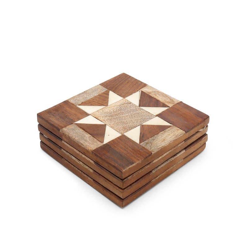 Buy Boho Abstract Coaster - Set Of Four Coasters from Vaaree