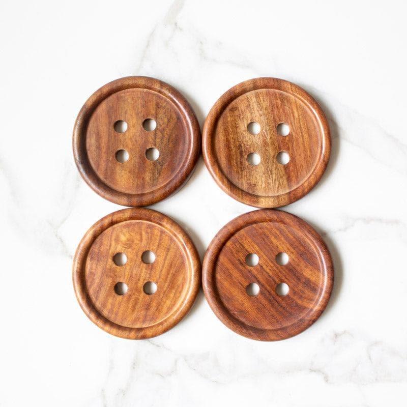 Buy Button Coaster - Set Of Four Coasters from Vaaree